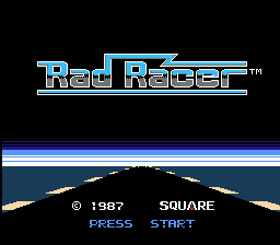 Rad Racer title screenshot